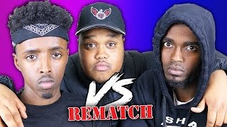 EPIC 1V1 RAP BATTLE  DARKEST MAN V AJ THE REMATCH [upl. by Song564]