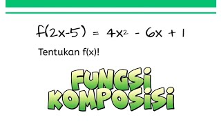 Soal Fungsi Komposisi f2x5  4x²  6x  1  Matematika [upl. by Alimaj]