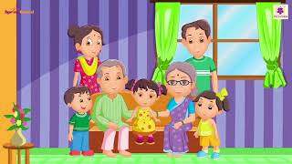 My Family  English Nursery Rhyme For Kids On Happy Family  Periwinkle [upl. by Ientruoc]