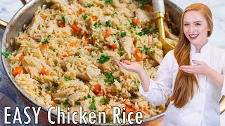 EASY Chicken Rice Pilaf Recipe Плов с Курицей  FamilyFavorite [upl. by Padget626]