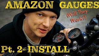 How to install aftermarket amazon motorcycle gauges [upl. by Ecital841]