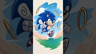 how to draw sonic hadgehog by SketchPunch [upl. by Haonam160]