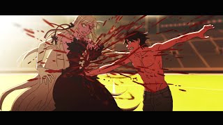 Kizumonogatari III AMV  Araragi Vs Kiss Shot Full Fight [upl. by Demah]