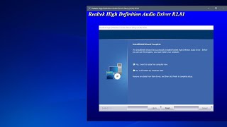 how to install realtek high definition audio driver windows 10 [upl. by Dirrej4]