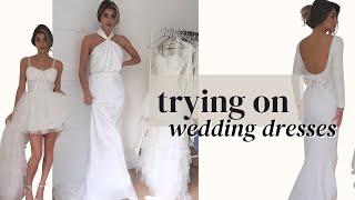 WEDDING DRESS TRY ON  ASOS BRIDAL [upl. by Elleon]