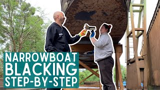 How to DIY BLACKING  Narrowboat Basics [upl. by Aihsein]