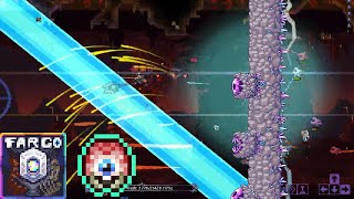 Wall of Flesh  Masochist Mode  Terraria Fargos Souls Mod [upl. by Codd]