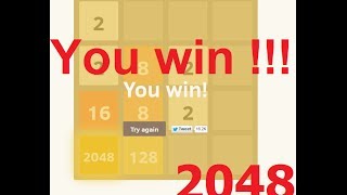 2048 Game SOLUTION Very Simple  Proof [upl. by Nahshon236]