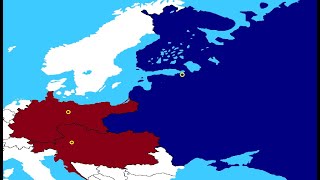 AustroHungary and German Empire vs Russian Empire [upl. by Ayocat77]