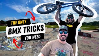 5 Easy Beginner BMX Tricks [upl. by Nnylcaj]