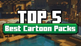 TOP 5 Best Cartoon Texture Packs for Minecraft 🥇 [upl. by Attesor]