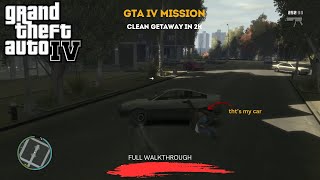 GTA IV Clean Getaway Mission Walkthrough  Stealing the Blista Compact in 2K [upl. by Shulock]