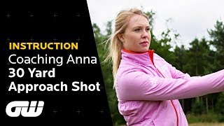 How to Hit Pitch Shots From 30 Yards and In  Pitch Tips  Coaching Anna  Golfing World [upl. by Nairret]