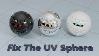 Blender  Fixing The UV Sphere  13 Subdivision Surface Modelling in Blender [upl. by Tonnie344]