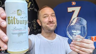 Bitburger Premium Pils 🍺 German Beer Review 🍻👍 [upl. by Thorr]