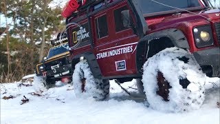 TRX4 vs SCX10 II Cherokee Rock Crawling [upl. by Eedia]