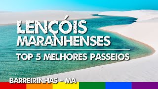 Lençóis Maranhenses Brasil Top 5 Melhores Passeios  O que fazer em Barreirinhas Maranhão [upl. by Wolfie]