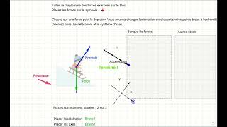 Donner de la rétroaction sur les schémas de forces avec Géogebra [upl. by Trisa283]