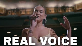 Dua Lipa Real Voice No Autotune [upl. by Nollat]