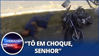 Perseguições policiais suspeito alta velocidade acaba batendo em muro [upl. by Hashimoto174]