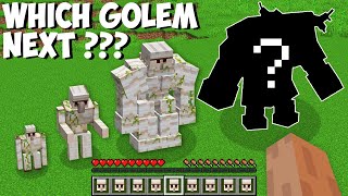 I FOUND THE RAREST IRON GOLEM in Minecraft  WHICH GOLEM NEXT [upl. by Marcoux481]