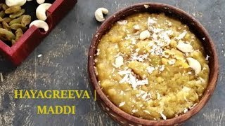 HAYAGREEVA RECIPE  MADDI IN UDUPI STYLE [upl. by Alameda]