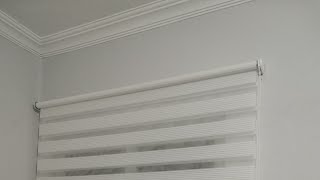 Duvara Stor  Zebra Perde Montajı Nasıl Yapılır  Roller Blinds  Kendin Yap DIY [upl. by Llenoj]