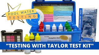 Pool Water Chemical Testing [upl. by Millisent]