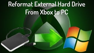 Reformat external hard drive from xbox to pc [upl. by Haseena]