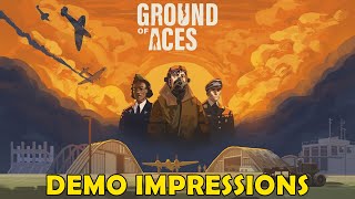 Manage Your Own WWII Airbase  Brand New Resource Management Game  Ground Of Aces [upl. by Yraillih459]