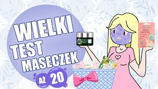 Maseczki do twarzy – WIELKI TEST 20 kosmetyków [upl. by Isabelle]