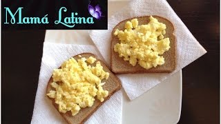 Como Hacer HUEVOS REVUELTOS EN MICROONDAS DESAYUNO FACIL Y SENCILLO  SCRAMBLE EGGS Microwave [upl. by Arba]