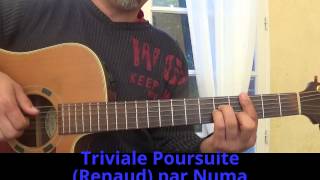 Triviale Poursuite Renaud reprise à la guitare 1988 [upl. by Nilekcaj326]