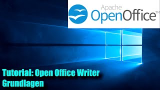 Open Office Writer  Tutorial 01 Grundlagen [upl. by Robb96]