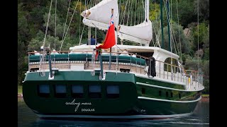 37 m Steel Hull Motorsailer SAILING NOUR New walkthrough video [upl. by Ainsley415]