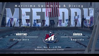 Maritime Swimming amp Diving vs Baruch 11424 [upl. by Ynneb]