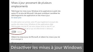 Désactiver les mises à jour Windows définitivement [upl. by Kcinom]