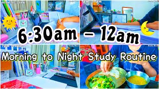 630AM12AM Morning☀️ to Night🌃 Study Routine  Productive  Busy Study Vlog🌷 Study More [upl. by Mcfadden180]