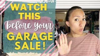 20 Tips For the BEST GARAGE SALE EVER How to Make Money Selling Your Used Junk  Garage Sale Tips [upl. by Iphagenia]