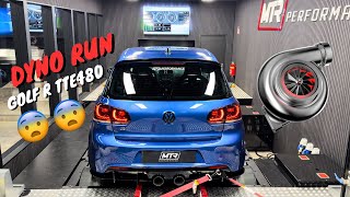 VW Golf 6R TTE480 Stage 4 DYNO RUNS  Dyno Results amp Exhaust Sound [upl. by Ytsirhc]