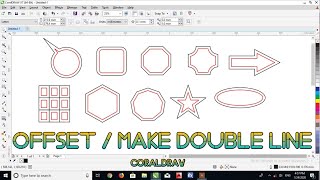 Offset in coraldraw same like Autocad [upl. by Irt]