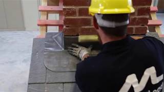 How to create LEAD FLASHING around a chimney instruction video from Midland Lead [upl. by Wilda]