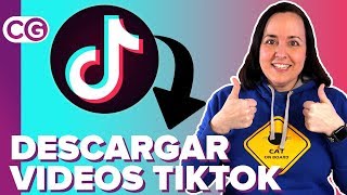 Cómo DESCARGAR VÍDEOS de TIKTOK al móvil y al PC  ChicaGeek [upl. by Nitaj]