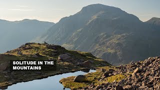 Solo Mountain Camp At A Remote Tarn Great End  Hilleberg Soulo BL  Hiking the Wainwrights [upl. by Angeline]