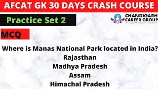 AFCAT GK Practice Set 2  30 Days Crash Course Day 7  By Narender Sir [upl. by Enirtak534]