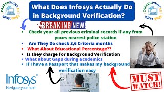 THE PROCESS OF INFOSYS COMPANY TO DO BACKGROUND VERIFICATION 202223 YOU SHOULD KNOW  MUST SEE [upl. by Surtemed]