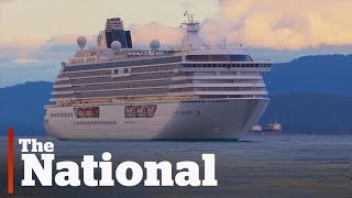 Crystal Serenity Massive Cruise Ship Sails Northwest Passage [upl. by Kcirdneked]