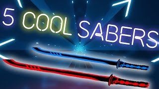 5 Cool Custom Sabers for Beat Saber [upl. by Nathalia]