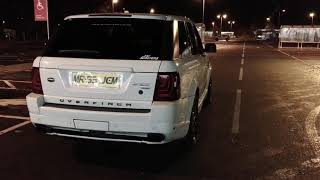 RANGE ROVER SPORT OVERFINCH 36 V8 LOUD EXHAUST SOUND START UP REVS AND ACCELERATION [upl. by Panter705]