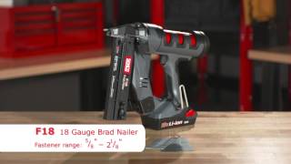 Senco Fusion Finish Nailers Overview [upl. by Wilhide494]